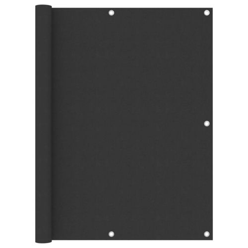 Балконски параван, антрацит, 120x600 см, оксфорд плат