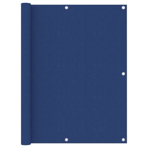 Балконски параван, син, 120x300 см, плат оксфорд