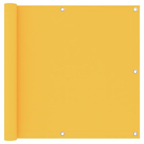 Балконски параван, жълт, 90x500 см, оксфорд плат