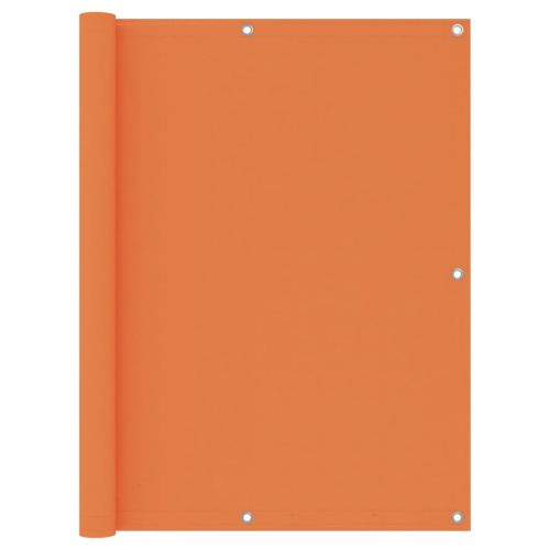 Балконски параван, оранжев, 120x600 см, плат оксфорд