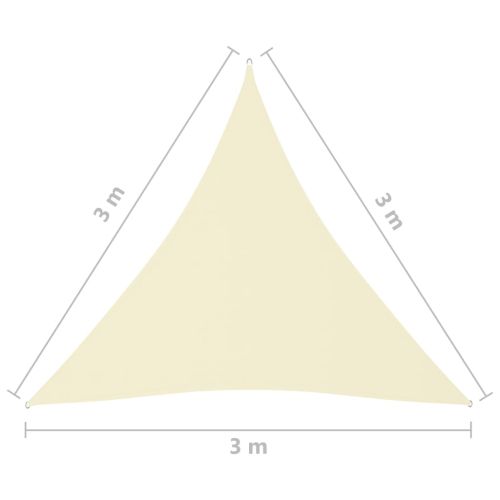 Платно-сенник, Оксфорд плат, триъгълно, 3x3x3 м, кремаво