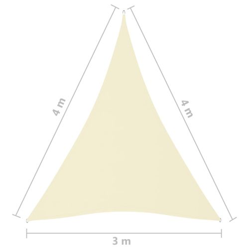 Платно-сенник, Оксфорд плат, триъгълно, 3x4x4 м, кремаво