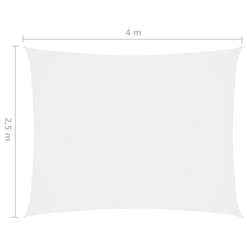 Платно-сенник, Оксфорд текстил, правоъгълно, 2,5x4 м, бяло