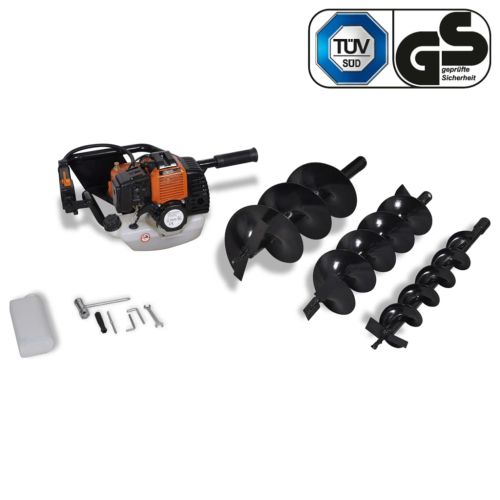 Моторен свредел за пробиване на земя, оранжев