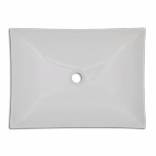 Керамична мивка в силно гланцирано бяло, за баня