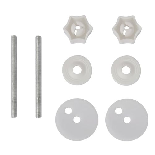 Тоалетна седалка МДФ капак с плавно затваряне изчистена бяла