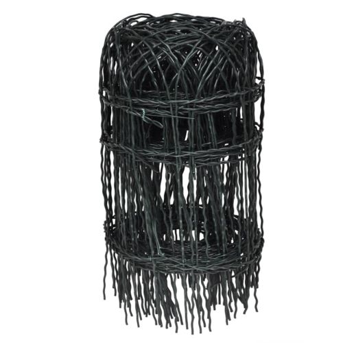 Ограда за тревни площи, прахово боядисана тел, 10х0,4 м