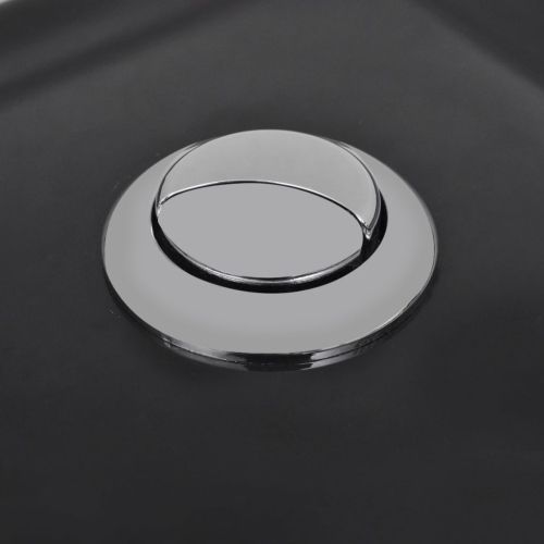 Керамичен моноблок, ъглов, черен