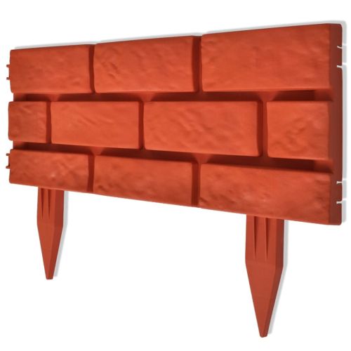Палисади за тревни площи с тухлен дизайн 11 бр