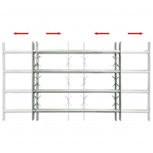 Регулируема решетка за прозорци с 4 напречни пръта 1000-1500 мм