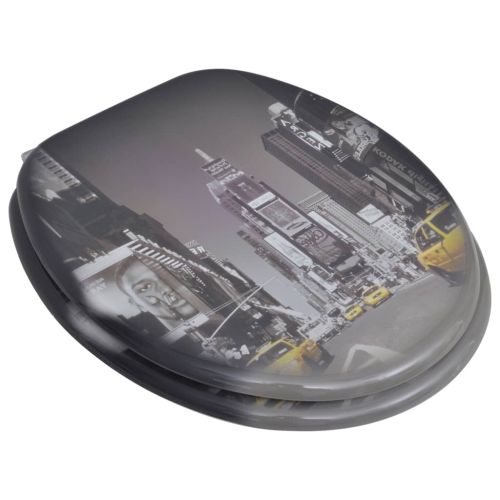 Тоалетна седалка с MDF капак, дизайн "Ню Йорк"