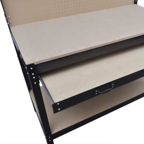 Работна маса с чекмедже и стена за инструменти