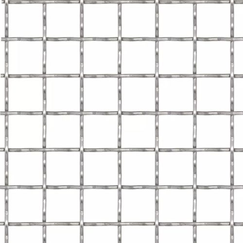 Гофрирана мрежа, неръждаема стомана, 50x50 см, 11x11x2 мм