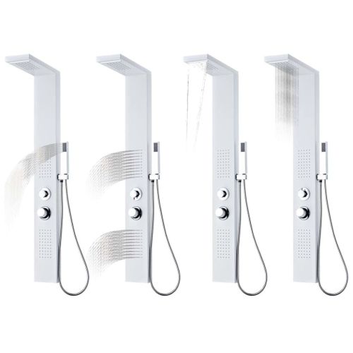 Система душ панел от алуминий, матирано бяло