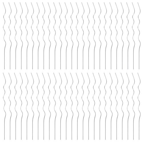 50 бр Спирални колчета за растения, 110 см, поцинкована стомана