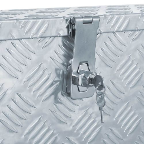 Алуминиева кутия, 76,5x26,5x33 см, сребриста