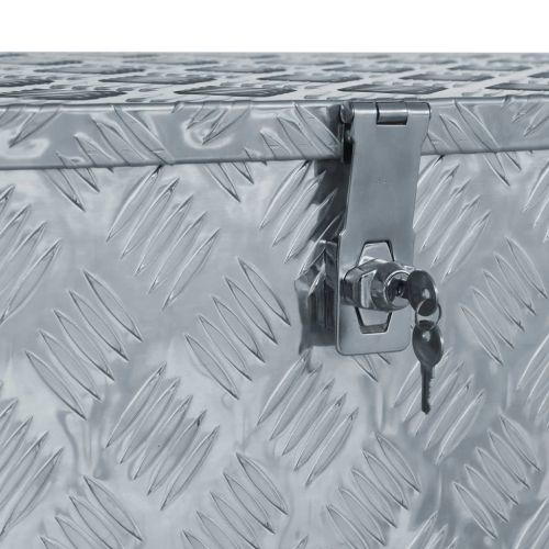 Алуминиева кутия, 110,5x38,5x40 см, сребриста