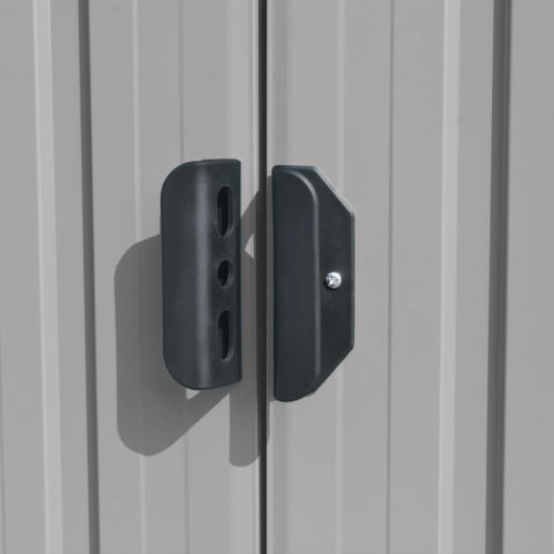 Градинска барака, 257x392x181 см, метал, сива