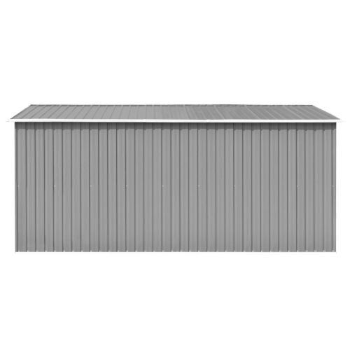 Градинска барака, 257x392x181 см, метал, сива