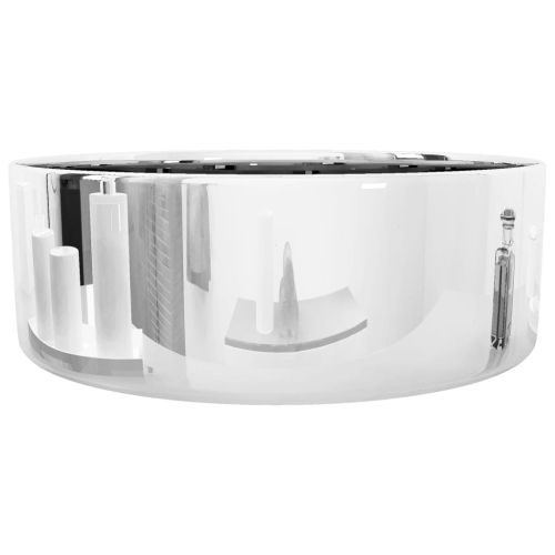 Мивка, 40x15 см, керамична, сребриста