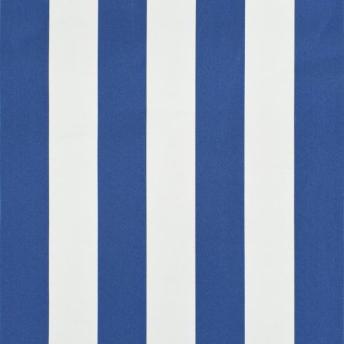 Сенник с падащо рамо, 350х150 см, синьо и бяло