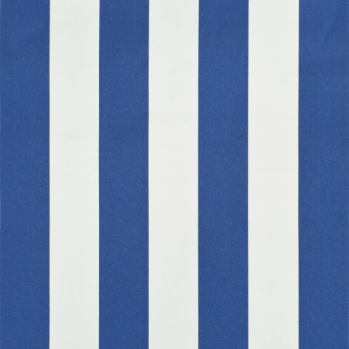 Сенник с падащо рамо, 400x150 см, синьо и бяло