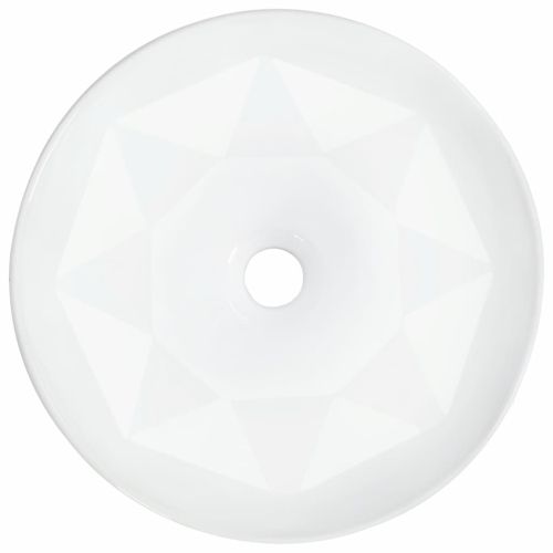 Мивка, 36x14 см, керамична, бяла