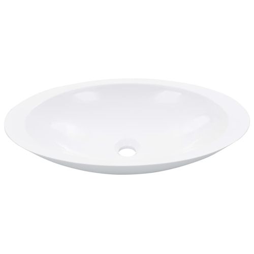 Мивка, 59,3x35,1x10,7 см, минерална/мраморна отливка, бяла