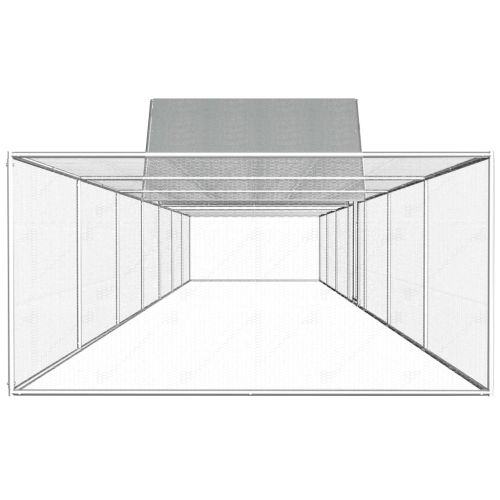 Птичарник, 14x2x2 м, поцинкована стомана