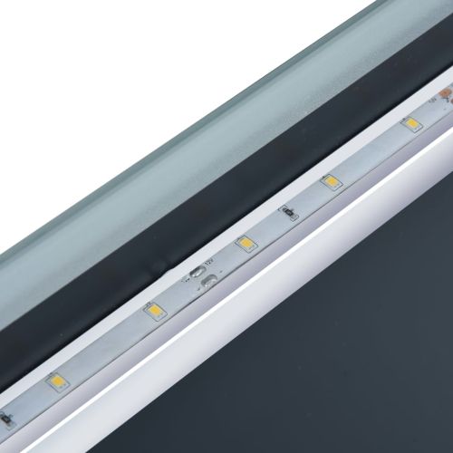Стенно LED огледало за баня с тъч сензор 100x60 см
