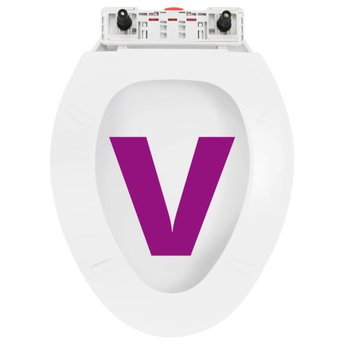 Тоалетна седалка, плавно затваряне, бърз монтаж/демонтаж, бяла