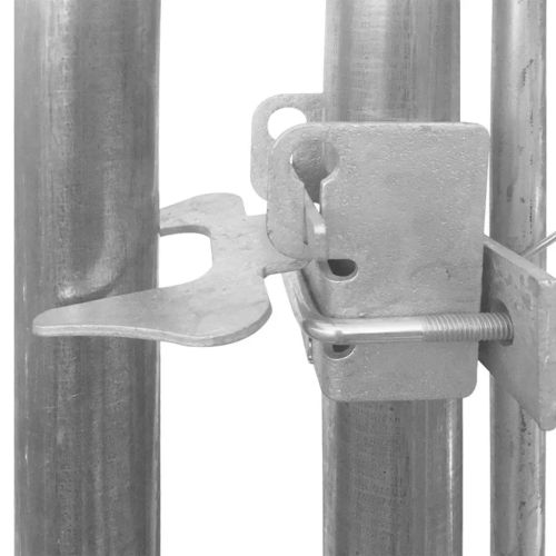 Дворна клетка за кучета с покрив, 760x190x225 см