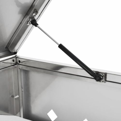 Двоен навес за кофа за смет 240 л, неръждаема стомана