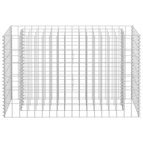Габион повдигната леха, поцинкована стомана, 90x30x60 см