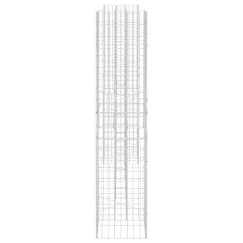 Габион плантер Н-образен, стоманена тел, 260x40x180 cм