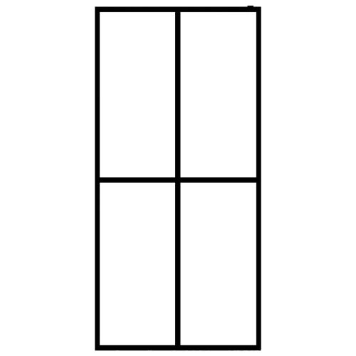 Параван за баня, матирано закалено стъкло, 140x195 см