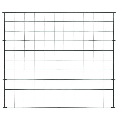 Комплект градински огради 77,5x64 см зелен