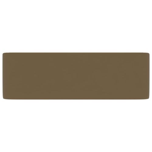 Луксозна мивка, матово кремава, 41x30x12 см, керамика