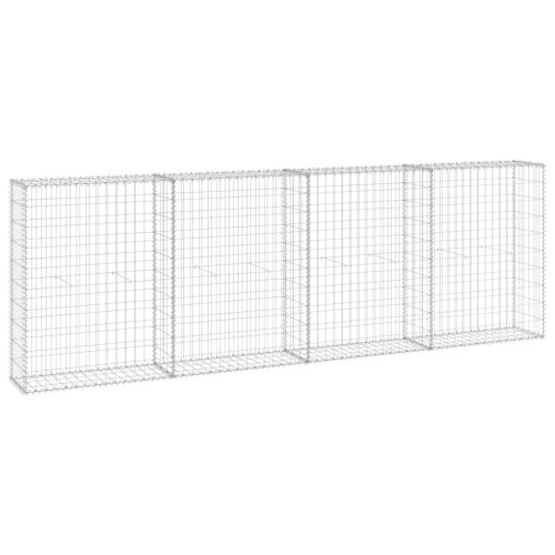 Габионна стена с капаци, поцинкована стомана, 300x30x100 см