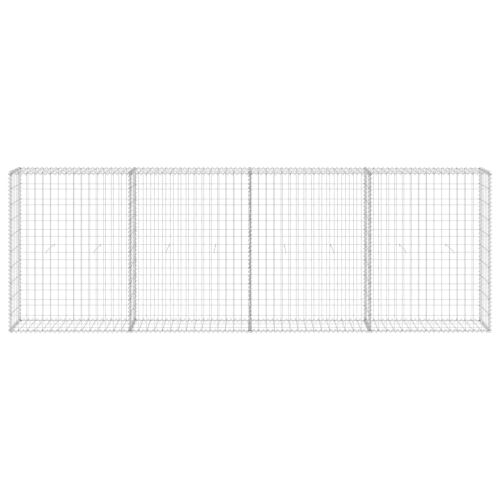 Габионна стена с капаци, поцинкована стомана, 300x30x100 см