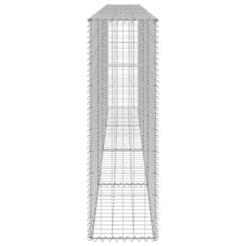 Габионна стена с капаци, поцинкована стомана, 300x30x100 см