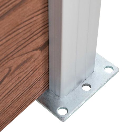 Ограден панел, WPC, 175x146 см, кафяв