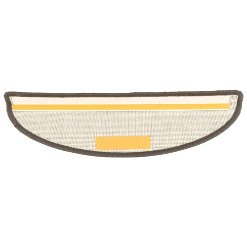 Изтривалки за стълби, 15 бр., 56x17x3 см, сиви, полукръгли