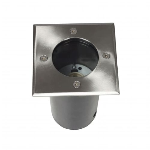 Градински лампи за вграждане в земя, 12 бр, квадратни