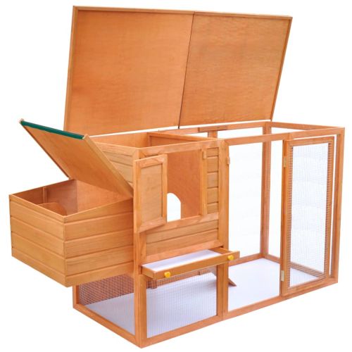 Кокошарник за открито с 1 отделение за яйца, дървен