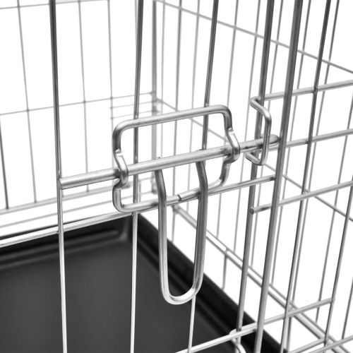 Сгъваема метална кучешка клетка, размер L