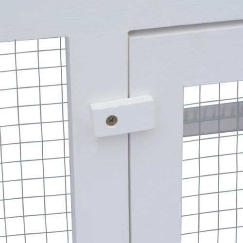 Дървена клетка за зайци с 2 нива