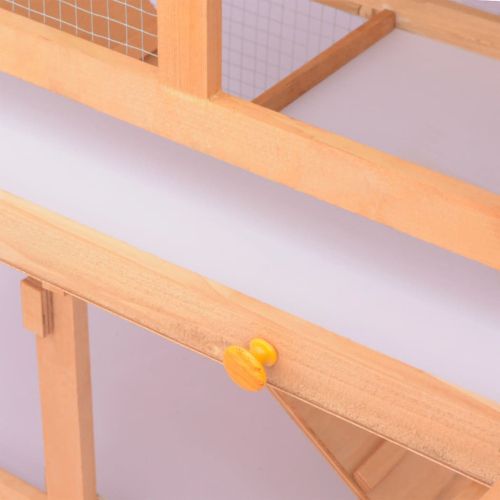 Външна клетка за зайци и дребни животни, дървена