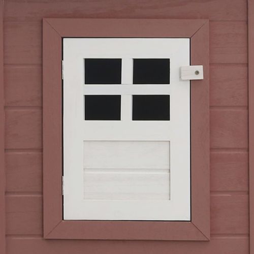 Кокошарник за открито с 1 отделение за яйца, кафяв, дървен