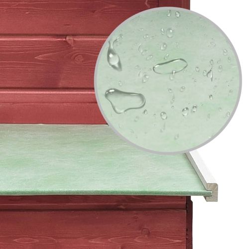 Клетка за пилета, червена, 170x81x110 см, чам и ела масив